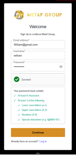 registration process